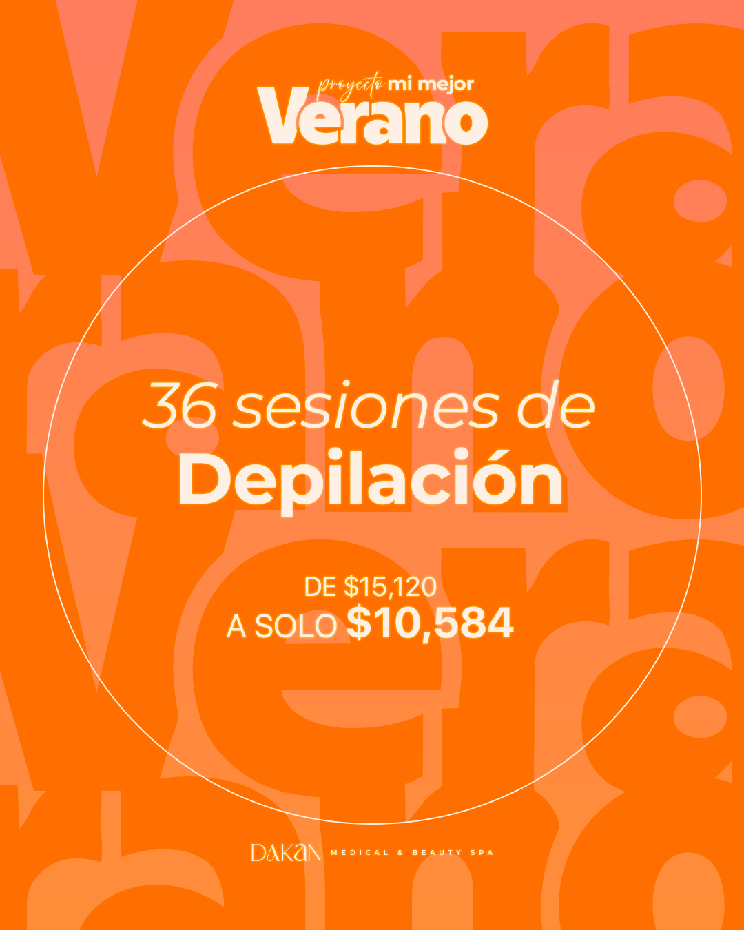 36 sesiones depilación $10,584