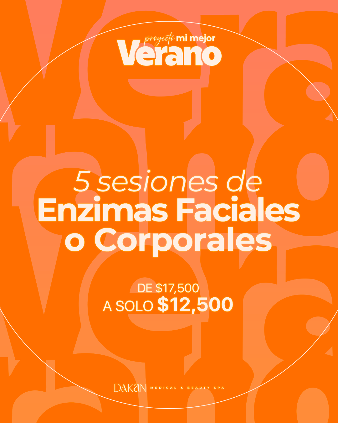 5 Enzimas Faciales o Corporales $12,500